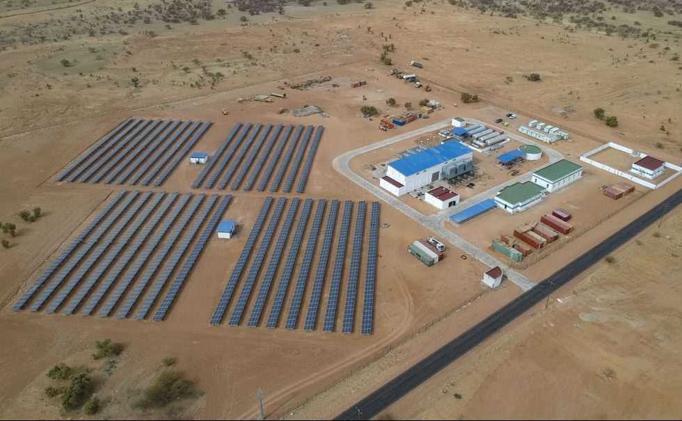 Centrale hybride de Kiffa Thermique et solaire