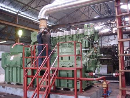 Moteur ABC 6 DZC 01 pour centrale thermique